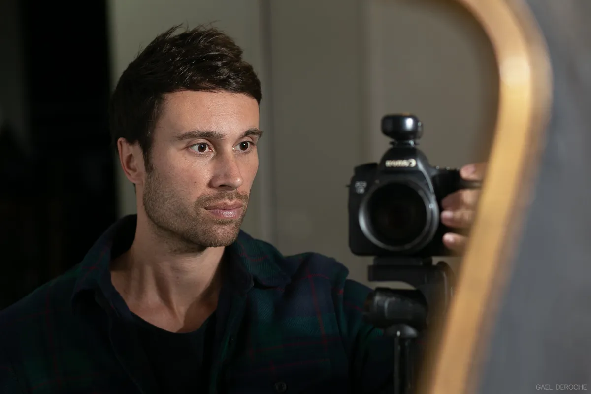 Gael Deroche lors d’un shooting photo